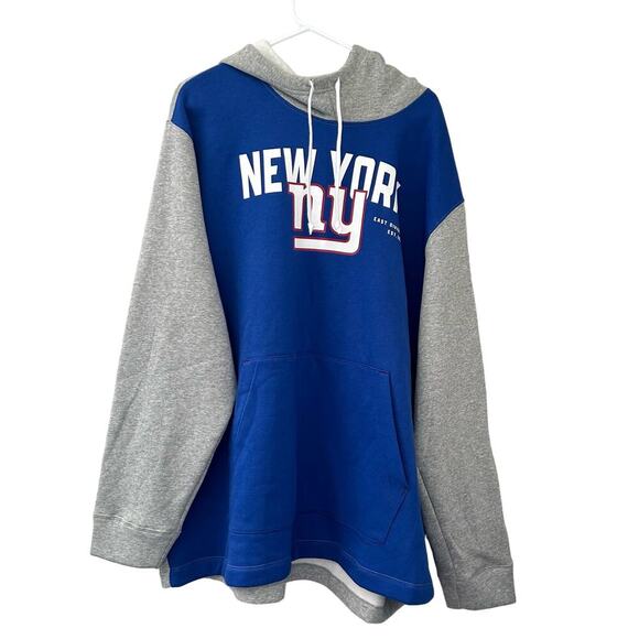New NFL Nike New York Giants Colorblock Hoodie XXL - Picture 1 of 10